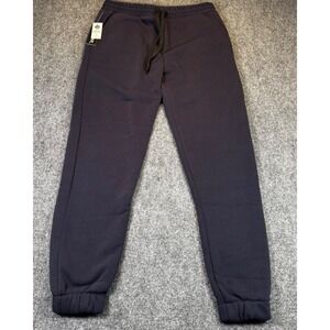 Burnside‎ Sweatpants Men's M Tech Navy Blue Jogger Fleece Lined Drawstring NWT